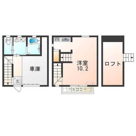 山陽塩屋駅 徒歩6分 1-2階の物件間取画像